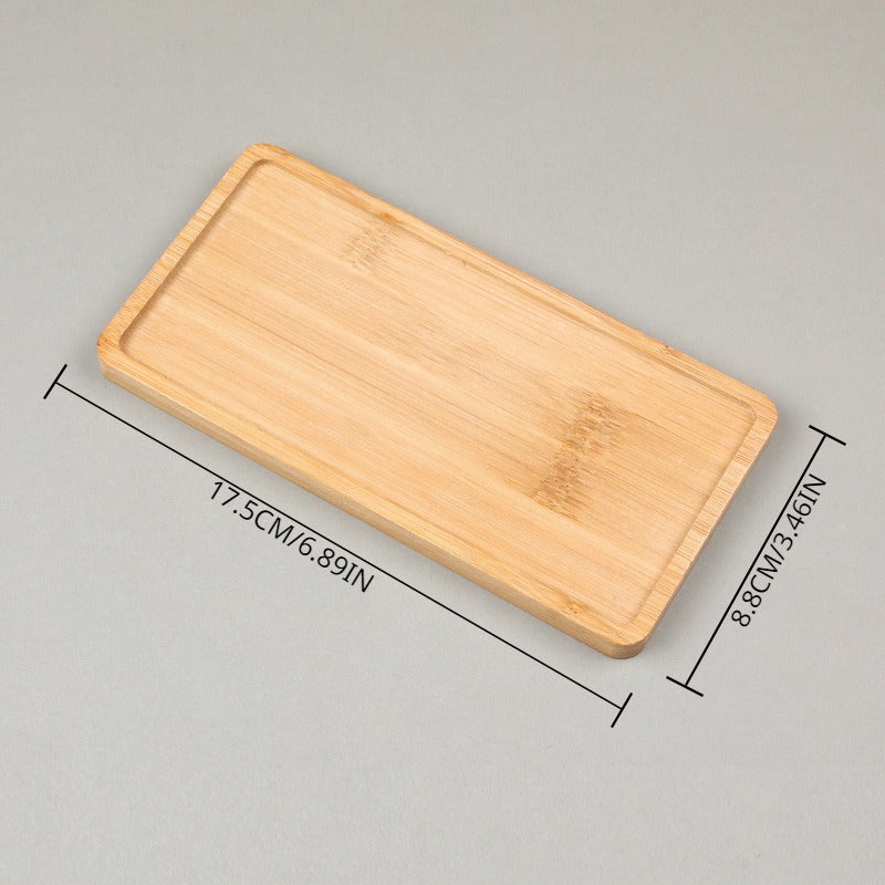 Multipurpose bamboo tray for kitchen and dining, serving platter, coaster, and coffee cup mat.