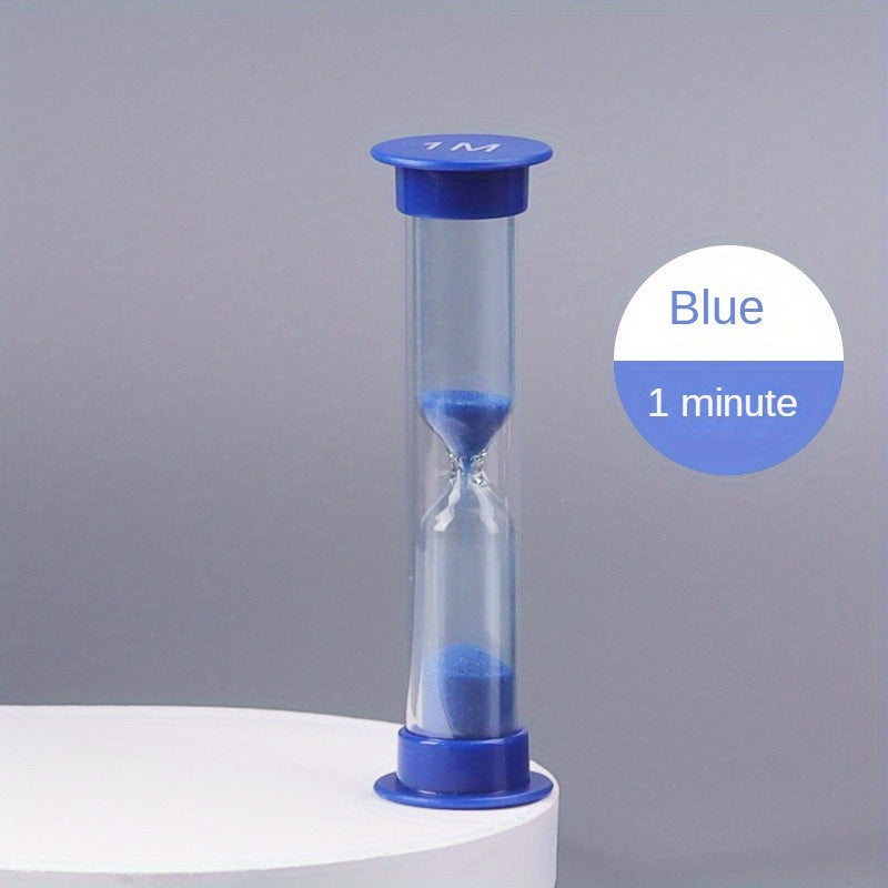 Colorful set of 1 plastic sand timers for students, ideal gift and pool accessory. Available in 3, 5, and 10-minute intervals.