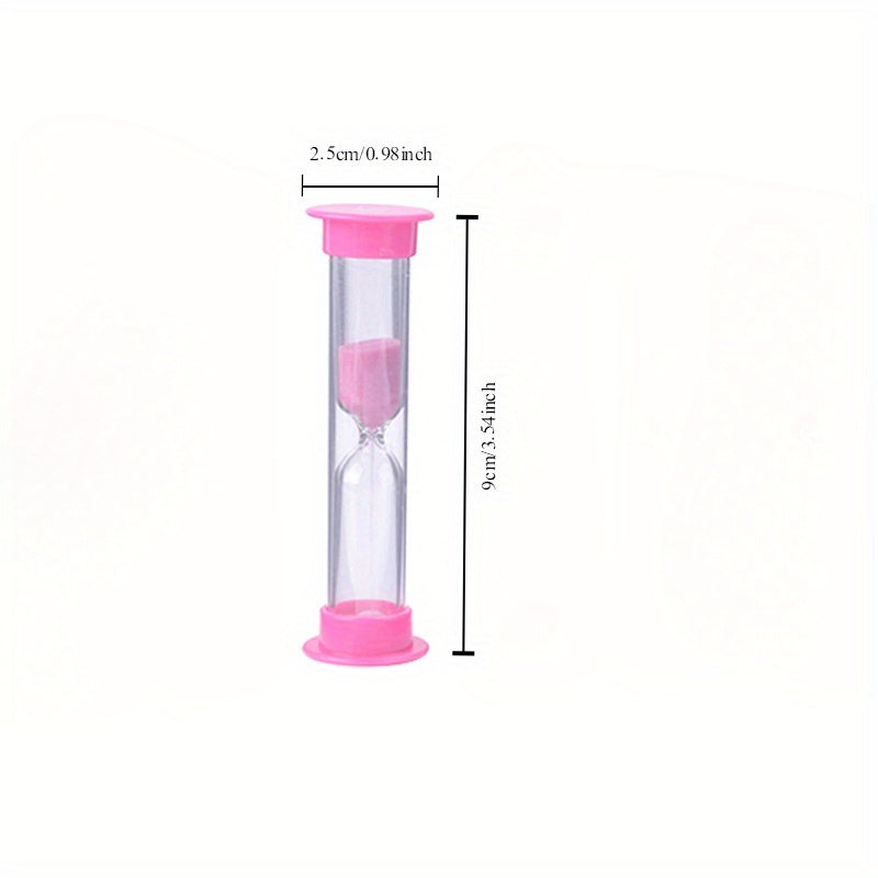 Colorful set of 1 plastic sand timers for students, ideal gift and pool accessory. Available in 3, 5, and 10-minute intervals.