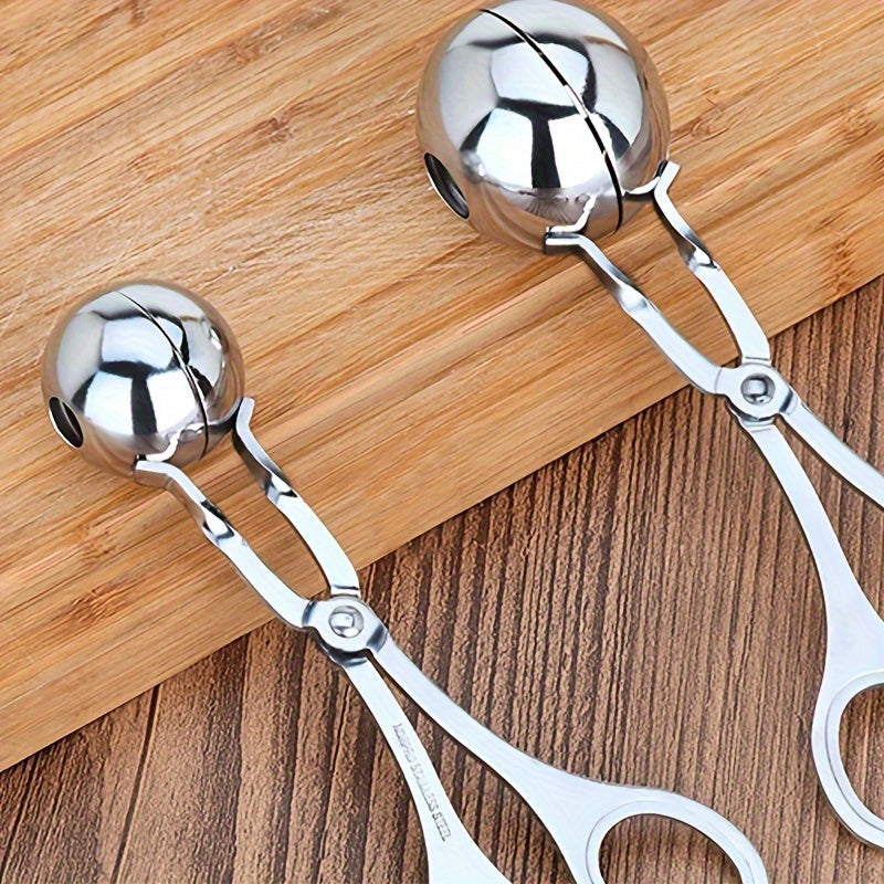 Durable Stainless Steel Meatball Maker - Simplify Your Cooking with this Handy Kitchen Tool, Great for Uniformly Shaped Meatballs at Home or in a Restaurant