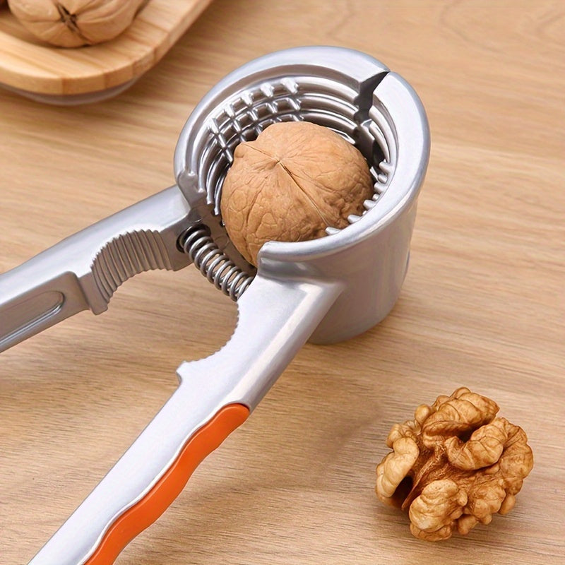 Manual Stainless Steel Nut Cracker: A Versatile Tool for Cracking Nuts and Dried Fruit in the Kitchen, No Electricity Needed