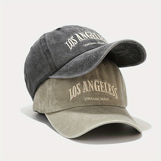 Vintage Los Angeles baseball cap for men and women - Distressed cotton hat with embroidery - Hand wash or dry clean recommended.