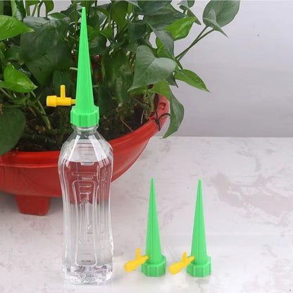 Automatic drip irrigation system for potted plants with adjustable watering volume, made of plastic, suitable for home gardens and balconies.