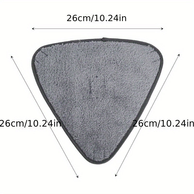Долговечные и моющиеся треугольные подушки для уборки полов и стекол - упаковка из 10 сменных головок для микрофибровых швабр, необходимые аксессуары для уборки