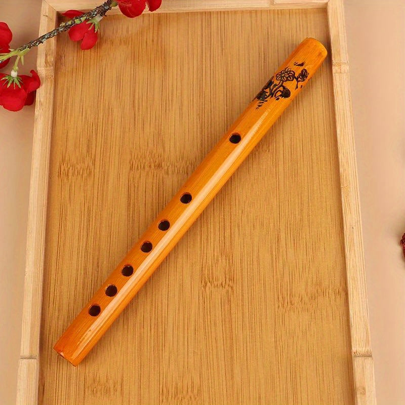 High-quality bamboo flute perfect for beginner musicians and students, ideal as a gift.