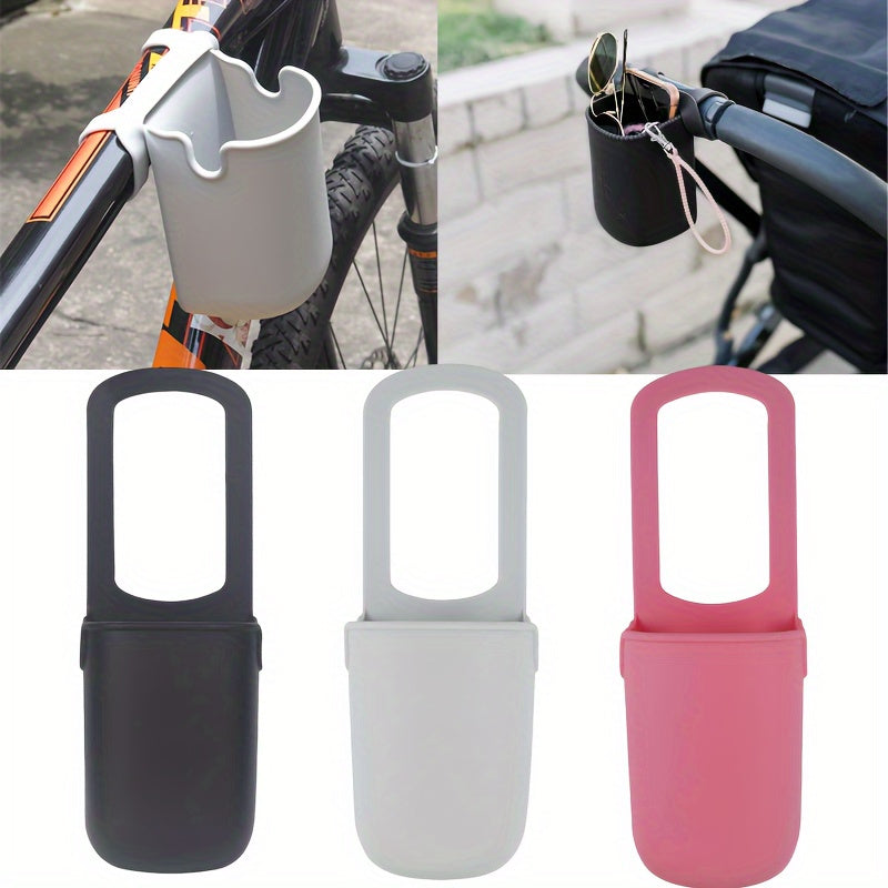 Silicone Bike Bottle Holder - Convenient Stroller Cup Holder for Wheelchairs, Scooters, Bicycles, and More - Perfect for Outdoor Activities