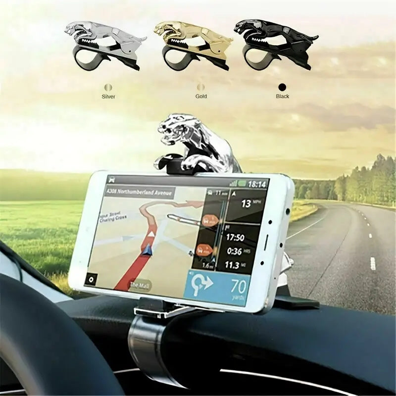 Leopard Navigation Phone Holder for Car: Safe, Non-slip, Easy to Answer Calls