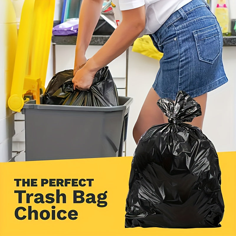 Durable Heavy-Duty Trash Bags - Pack of 50 for 208.2-227.12 L Capacity, Made of Tough Plastic, Great for Outdoor, Patio, and Kitchen Use - Disposable, Strong and Tear-Resistant, Suitable for Home, Garden, and Commercial Applications.