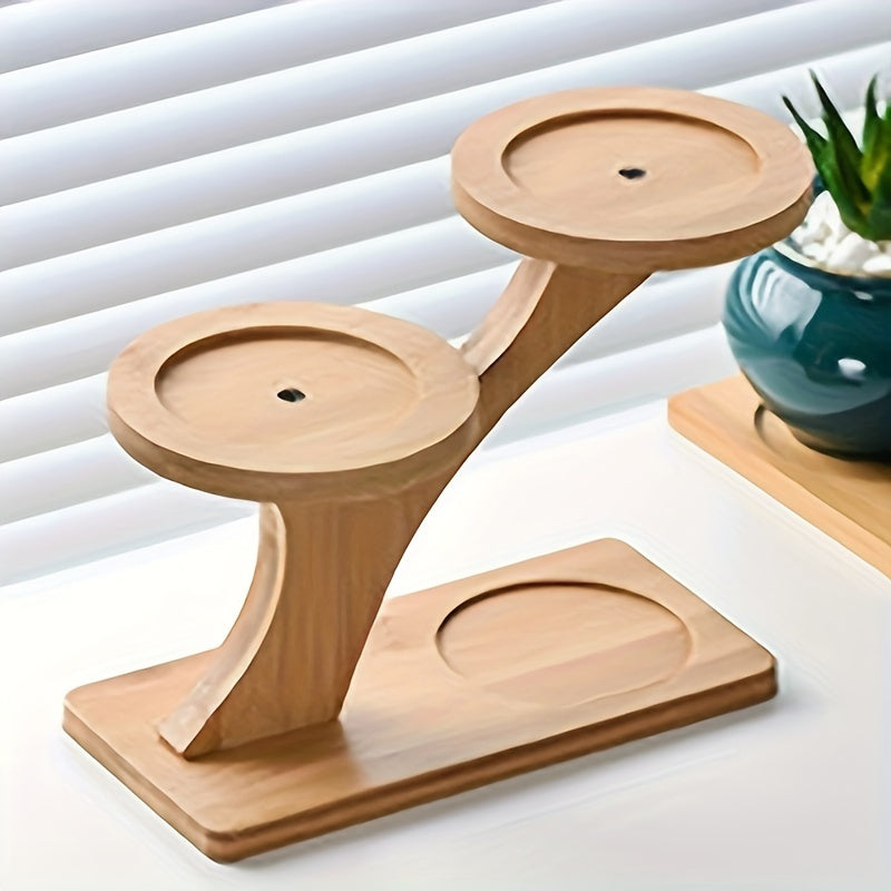 Multifunctional Bamboo Plant Stand for Succulents and Potted Plants, great for home, office, or balcony decor. Ideal gift for garden enthusiasts.