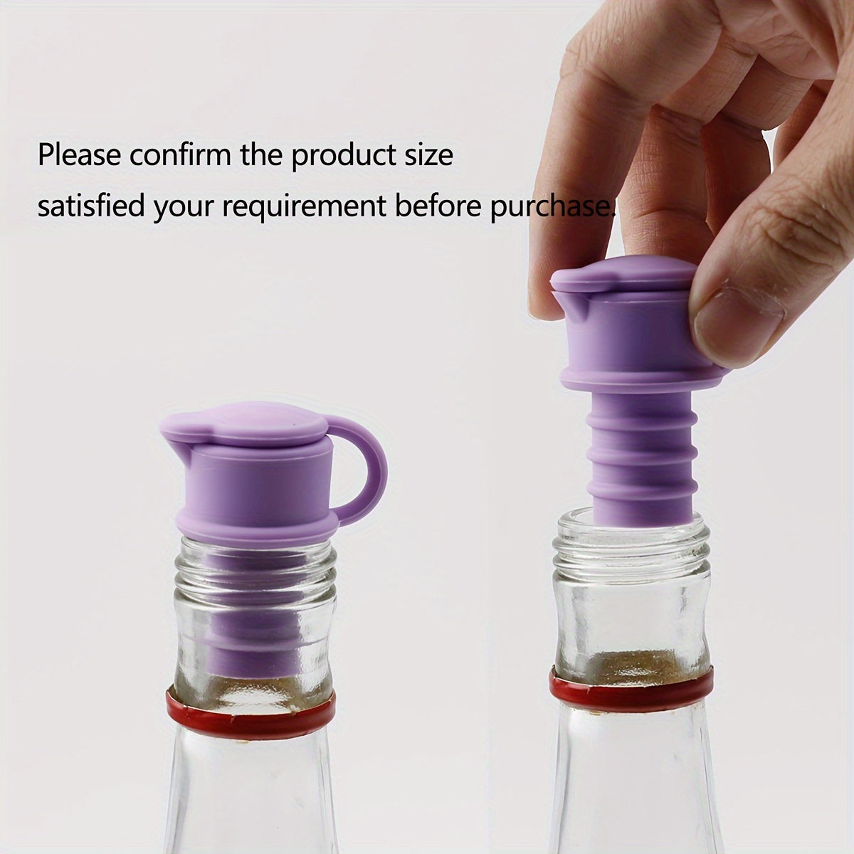 3 yellow silicone wine stoppers for preserving and seasoning wine and champagne in standard bottles. Leakproof and reusable.