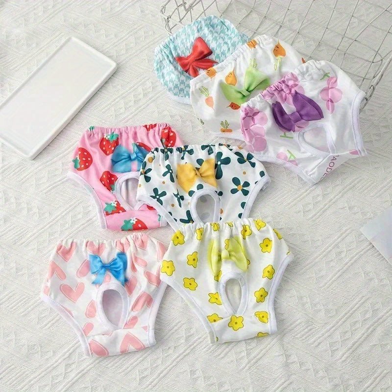 Dog physiological pants for menstrual cycle, breathable and comfortable pet diaper.