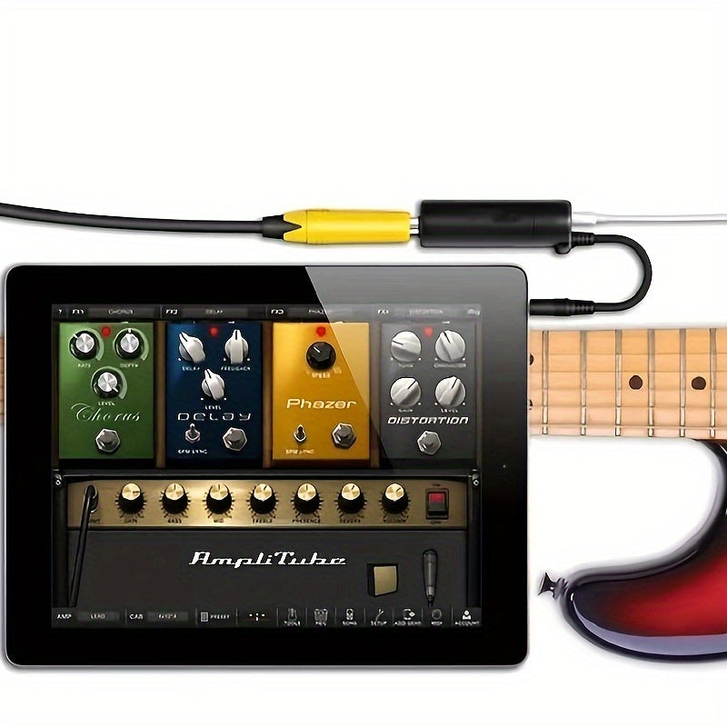 High-quality I-Rig guitar interface with tuner made from durable ABS, designed for musicians.