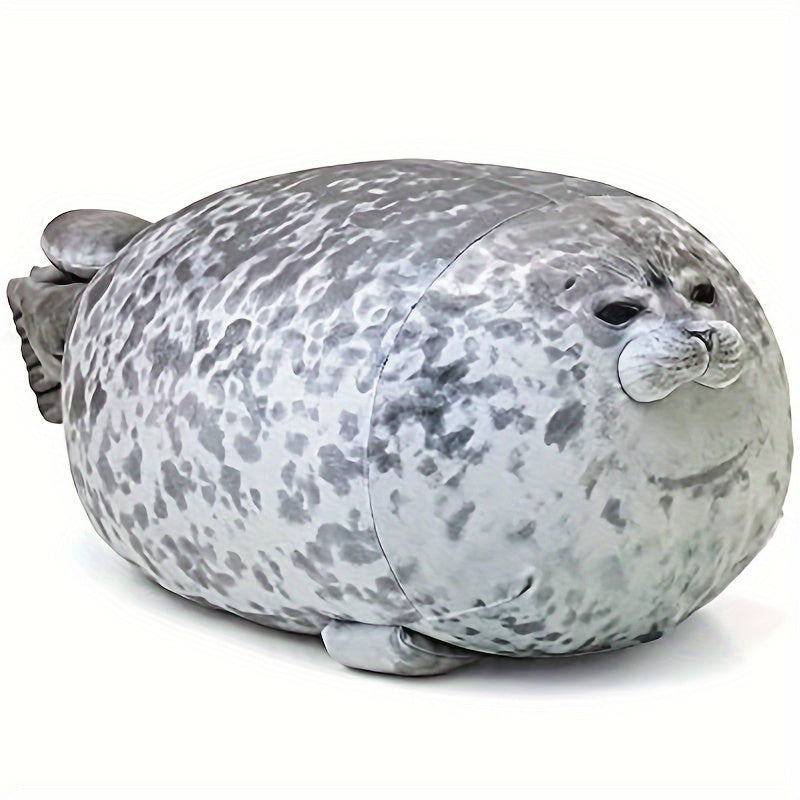 Soft and Trendy Cuddly Seal Plush Pillow - Easily Washable - Ideal for Kids' Room Decor and Playfulness