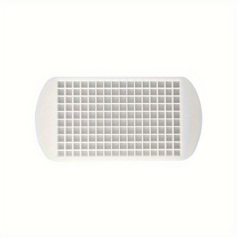 1pc Silicone Ice Cube Tray with 160 grids, perfect for freezing mini food grade ice cubes. This silicone foldable ice mold is the perfect addition to your kitchen accessories. Say goodbye to boring ice cubes and hello to the Ice Breaker Ice Grid Tray