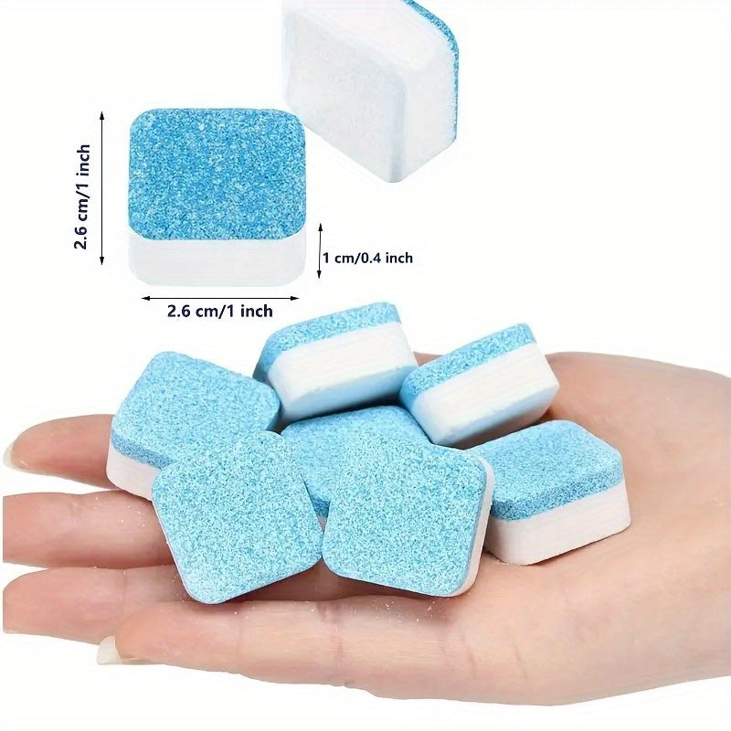 "High-quality deep cleaning tablets for washing machine water tank, deodorizes and leaves long-lasting freshness.