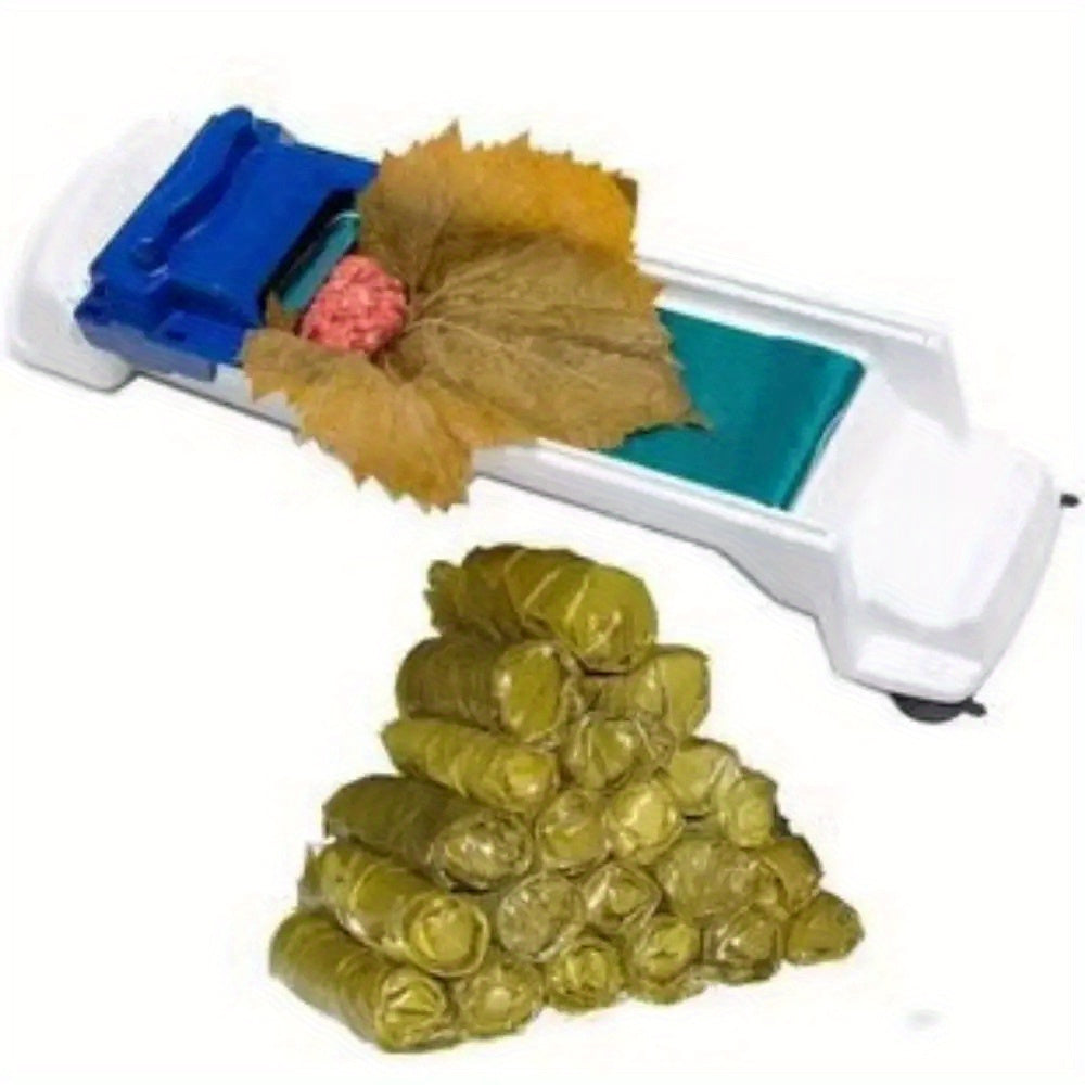 Plastic Dolma Sarma Roller for Rolling Stuffed Vegetables and Meat - Manual Kitchen Gadget Set for Grape Leaves and Cabbage Wrapping Without Electricity