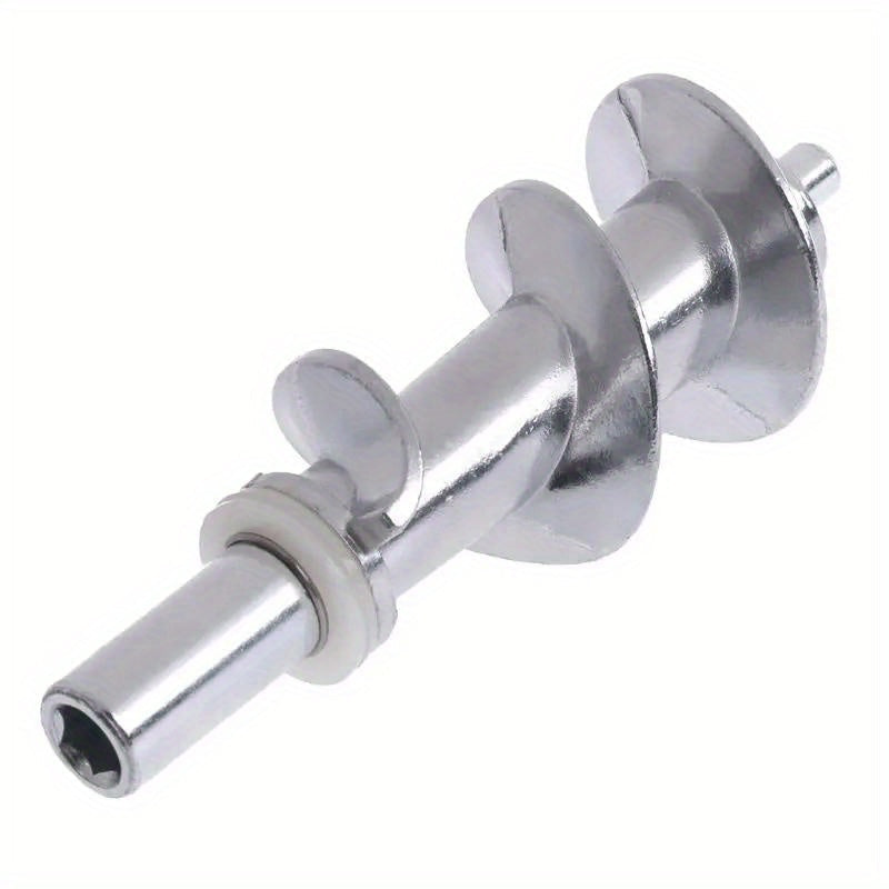 Spiral Stuffer Attachment for Meat Grinder made of Food-Grade Stainless Steel, Simple Installation, Food-Safe Metal Accessory, Electric Grinder Replacement Part