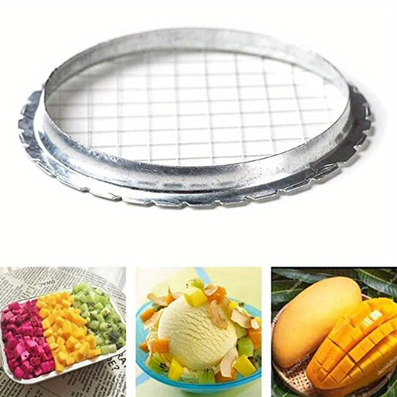 Kitchen Chopper Tool: Stainless Steel Egg Slicer Cutter for Vegetables, Salads, Potatoes, and Mushrooms