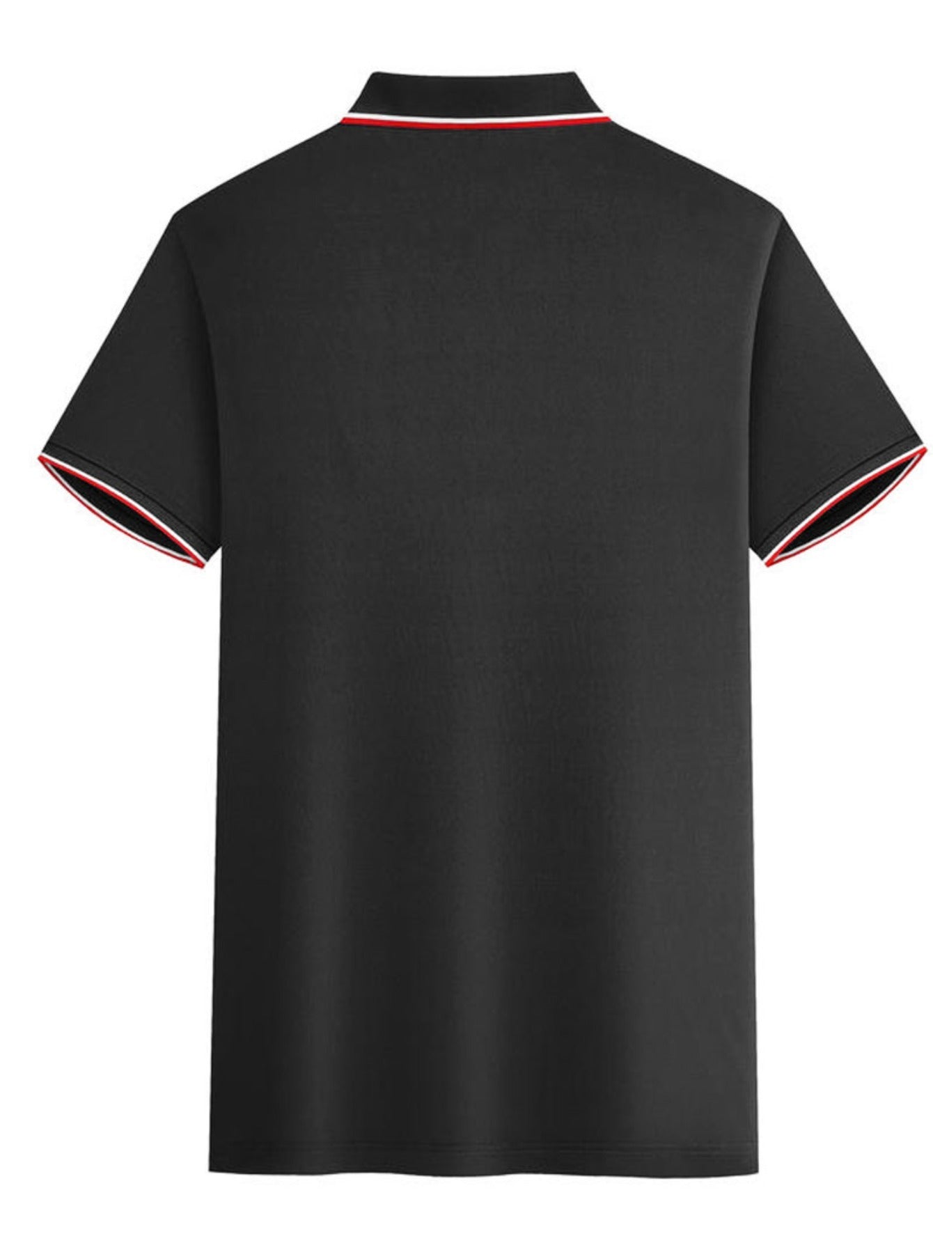 Paris letter print men's short sleeve lapel golf t-shirt, suitable for casual business and tennis. Trendy and comfortable top for outdoor sports.