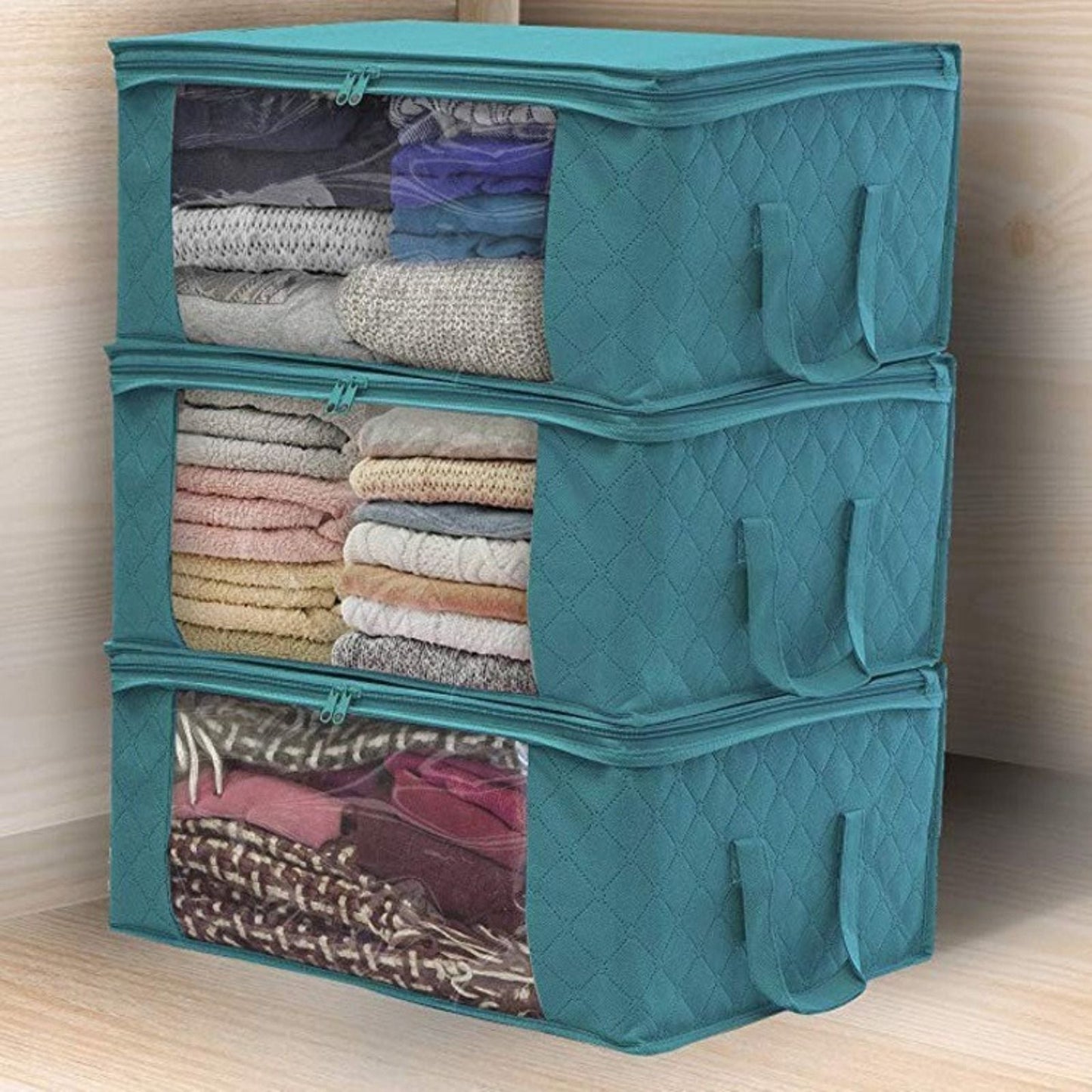 A practical and durable firewood rack and storage bag that is perfect for organizing quilts and clothing, with its airtight seal. Its foldable and dustproof design makes it a great gift for the holidays.