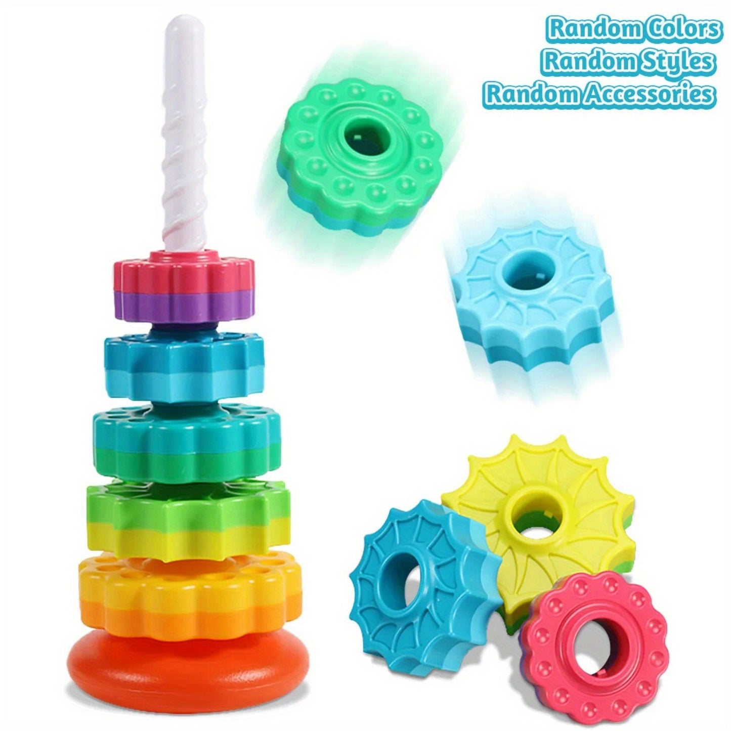 Rainbow Tower: Safe, High-Quality Stacking Toy for Youngsters