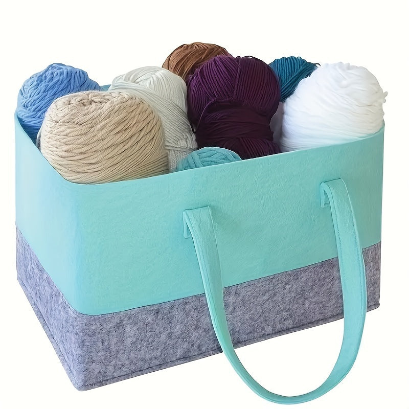 Large Capacity Felt Tote Bag for Shopping, Toys, Books, and Sundries - Foldable with Handles