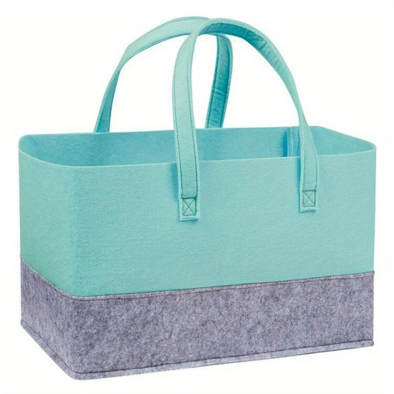 Large Capacity Felt Tote Bag for Shopping, Toys, Books, and Sundries - Foldable with Handles