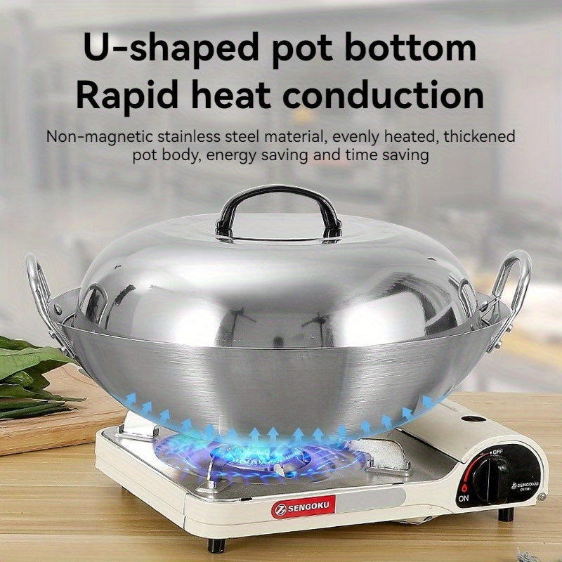 Stainless Steel Wok: A versatile, durable essential for gas and induction cooking in the kitchen