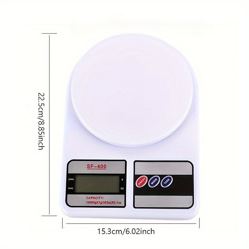 SF-400 Digital Postal Scale powered by non-rechargeable AAA battery for precise weighing of food and medicine (battery not included)