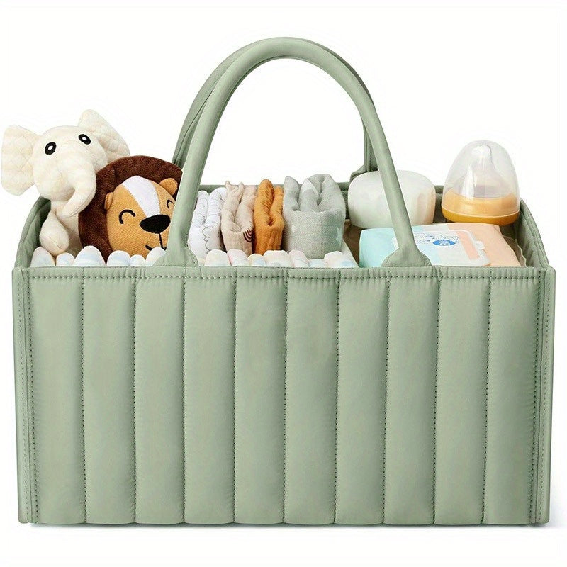 Cozy Diaper Caddy Organizer with Padded Dividers - Perfect Nursery Storage Basket for Diapers, Baby Shower Gifts, and Diaper Station Organization