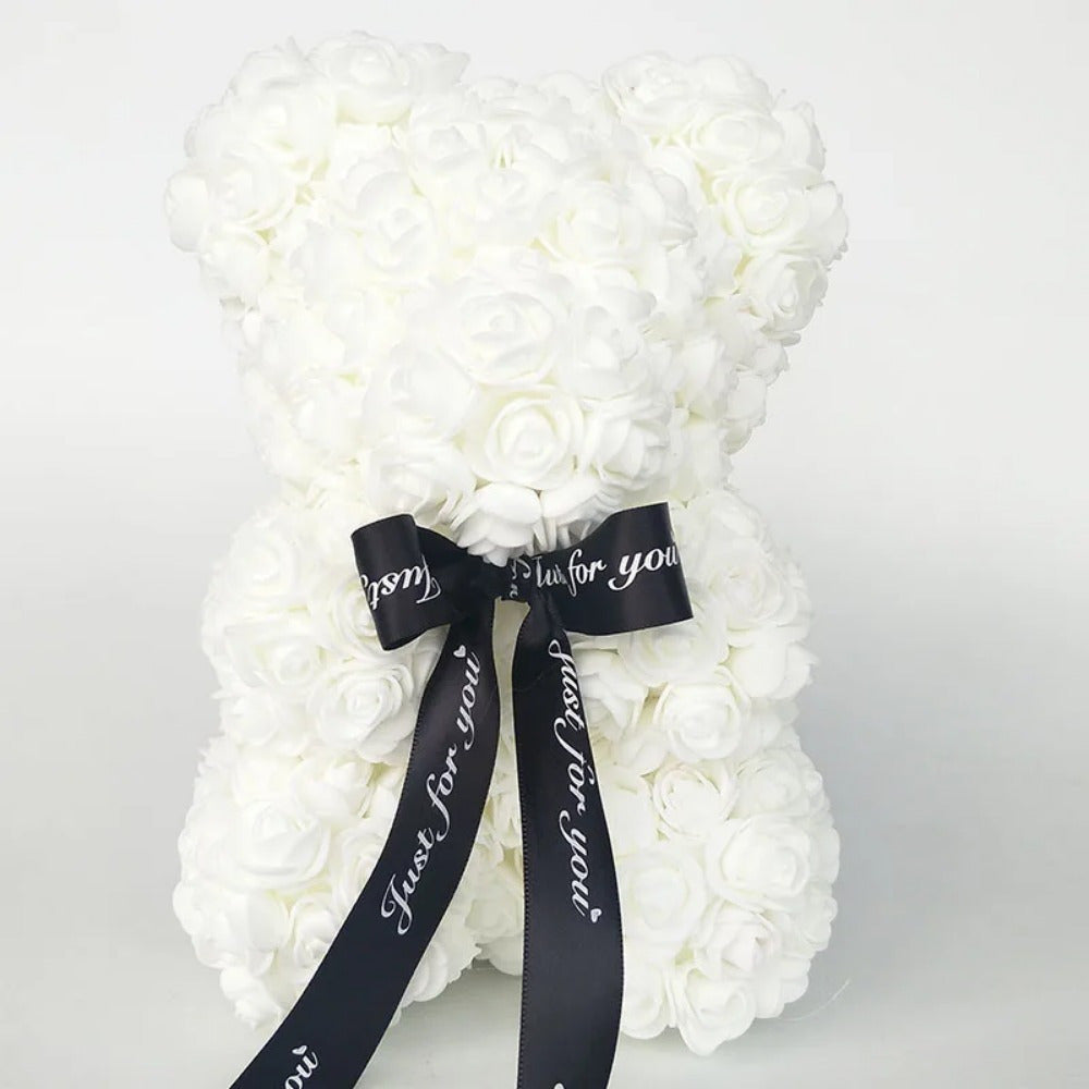 24.99cm Foam Floral Bear for Various Occasions - Perfect Romantic Gift & Decoration