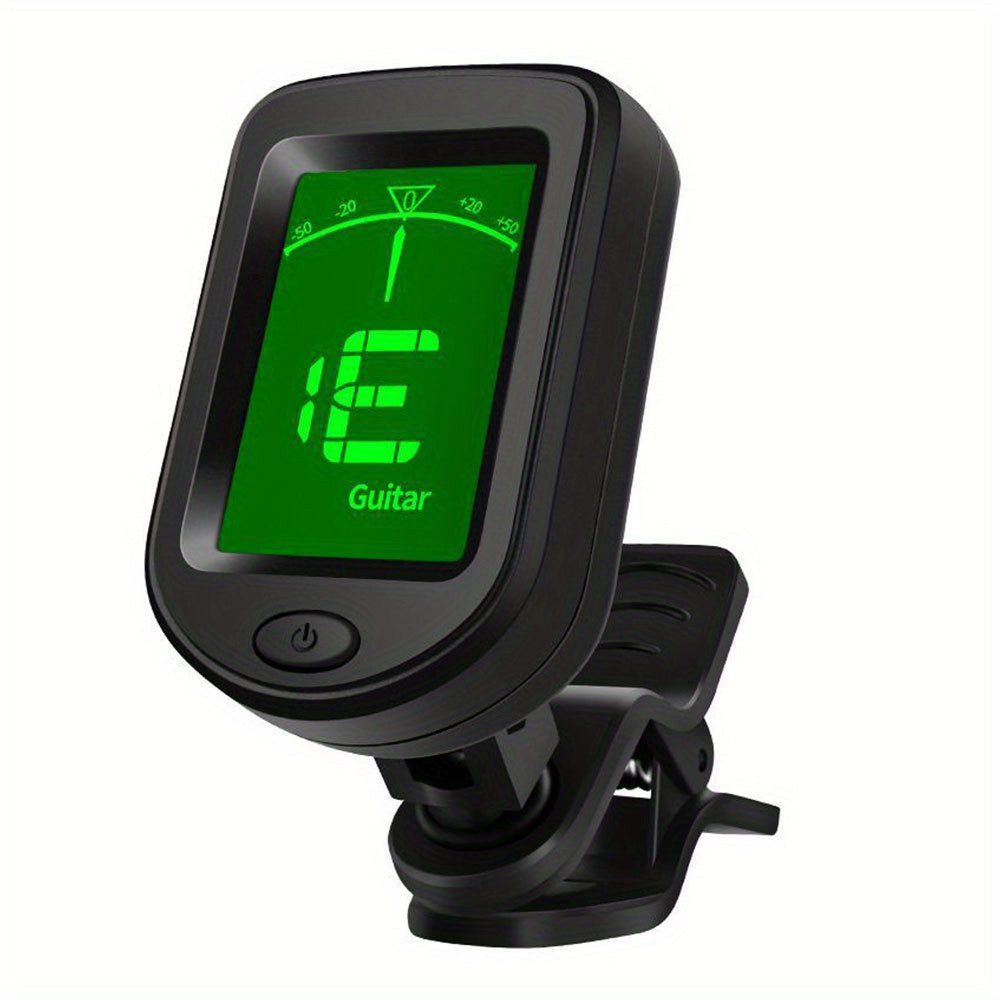 JT-02 Clip-On Electronic Tuner for Bass, Guitar, Violin, Ukulele - Rotatable and Sensitive