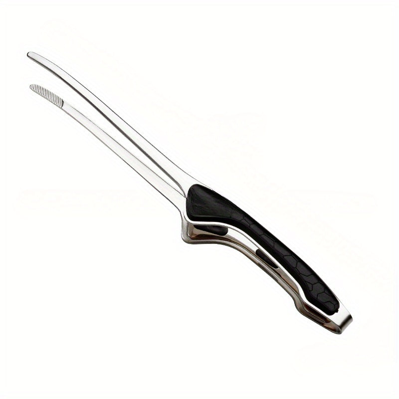 Stainless Steel Kitchen Tongs with Non-Slip Grip for Cooking and Grilling - Heat Resistant BBQ Tongs for Barbecue Grill