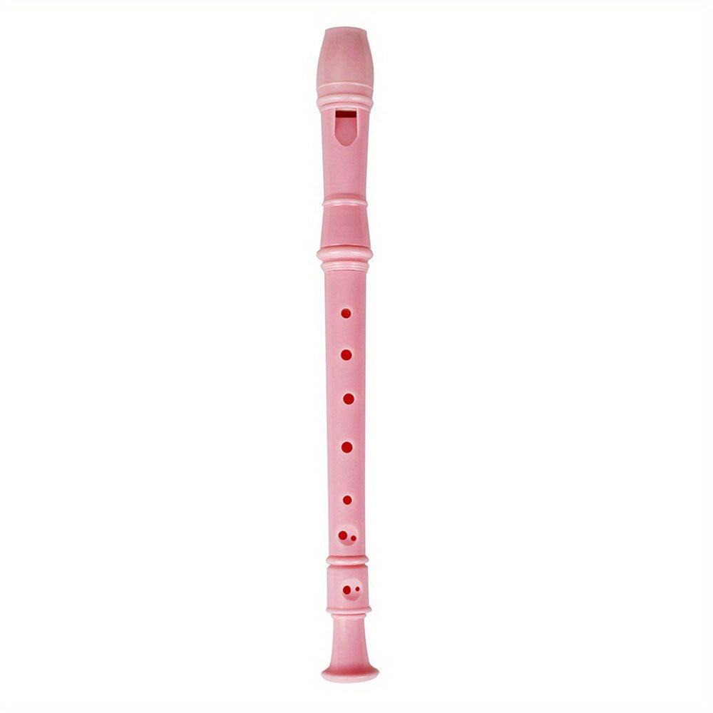 Beginners soprano recorder in G key with 8 holes, cleaning rod, made of ABS resin.