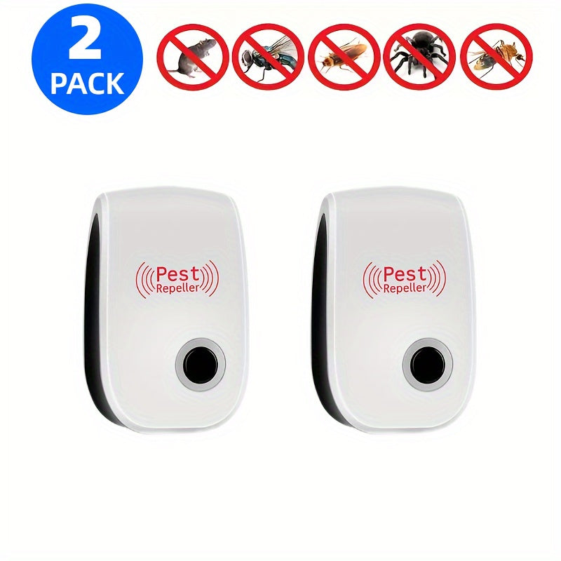 2/4/6pcs Soundwave Technology Pest Repeller for indoor pest control. Repels mosquitoes and insects. Perfect for home, office, and more.