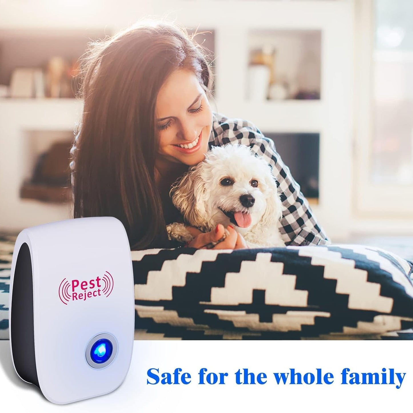 2/4/6pcs Soundwave Technology Pest Repeller for indoor pest control. Repels mosquitoes and insects. Perfect for home, office, and more.