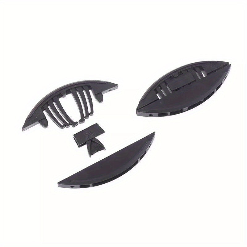 High-quality plastic woodworking connectors, 10 pairs included. These sleek black connectors measure 6.68cm x 0.94cm and are designed to be invisible P14 fasteners for plywood. Durable, easy to install, and perfect for connecting wood pieces.