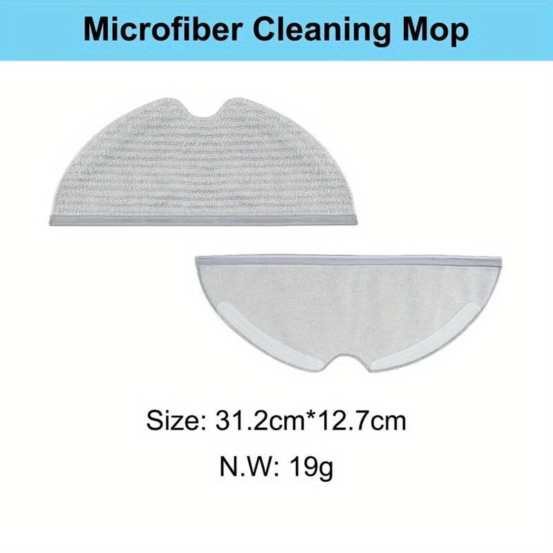 Set of 4 Mop Pads Suitable for Dreame F9, D9 Series, & L10 Pro Robot Vacuums - Long-lasting Fabric Floor Accessories