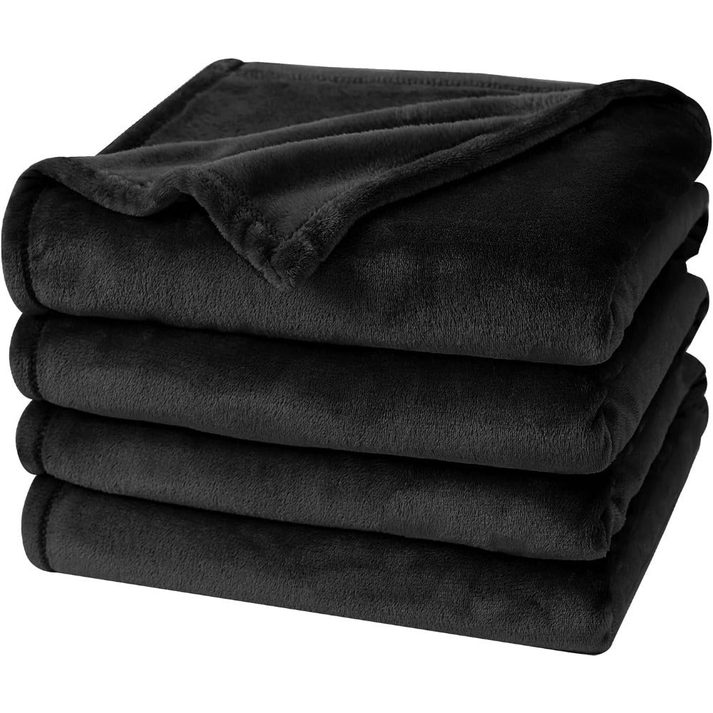 Luxurious Reversible Polyester Fleece Throw Blanket - Ultra Soft, No Shedding, No Pilling, All-Season Cozy Comfort for Bed, Couch, or Sofa - Chic and Elegant Glam Design, Perfect for any Décor.