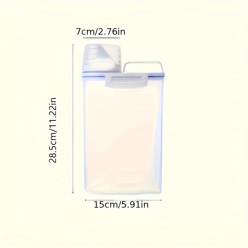 Keep your pantry organized with 2 Airtight Food Storage Dispensers, each with a 2.5L capacity. Protect your rice, cereals, and pet food from moisture and insects. A must-have for any kitchen!