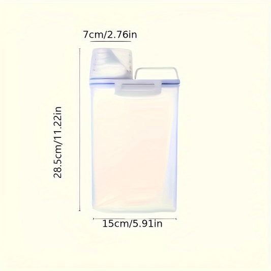 Keep your pantry organized with 2 Airtight Food Storage Dispensers, each with a 2.5L capacity. Protect your rice, cereals, and pet food from moisture and insects. A must-have for any kitchen!