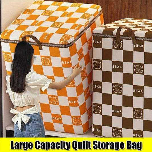 Spacious Non-Woven Storage Bag designed for Clothes & Quilts - Keeps items Dust-free, Perfect for Moving & Organizing your Closet, Great for Clothes Storage.