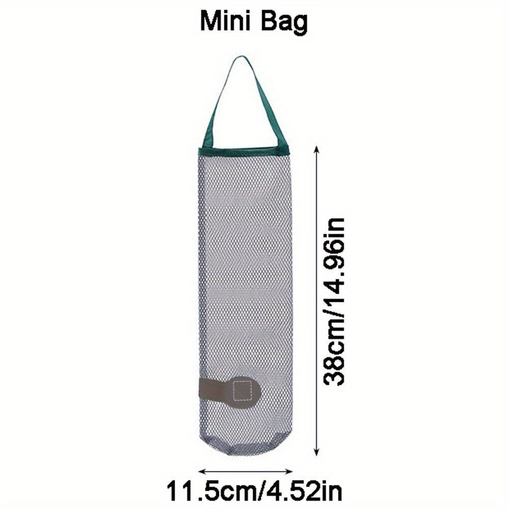 Multi-functional Farmhouse Mesh Hanging Bag - Efficiently Organize and Airy Storage Solution for Kitchen and Bathroom Necessities - Ideal for Storing Fruits, Veggies, Herbs, and Personal Care Items