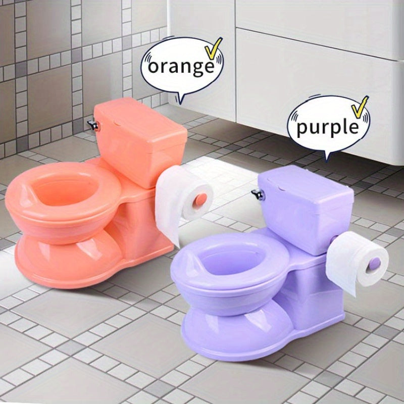 My Size Potty Training Toilet for Kids - Features Flush Sound and Realistic Design to Help Toddlers Gain Independence in the Bathroom - Easy to Clean Plastic Potty Suitable for Ages 0-8 Years.