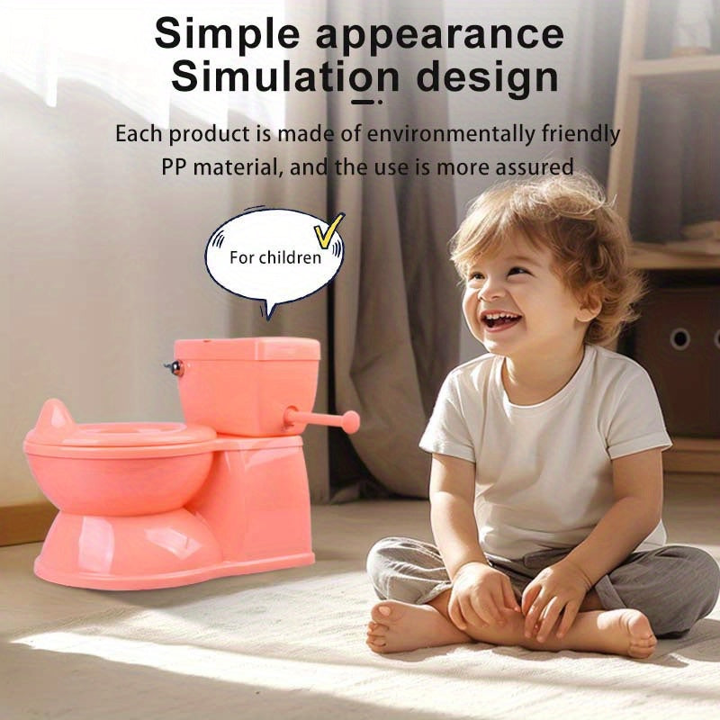 My Size Potty Training Toilet for Kids - Features Flush Sound and Realistic Design to Help Toddlers Gain Independence in the Bathroom - Easy to Clean Plastic Potty Suitable for Ages 0-8 Years.