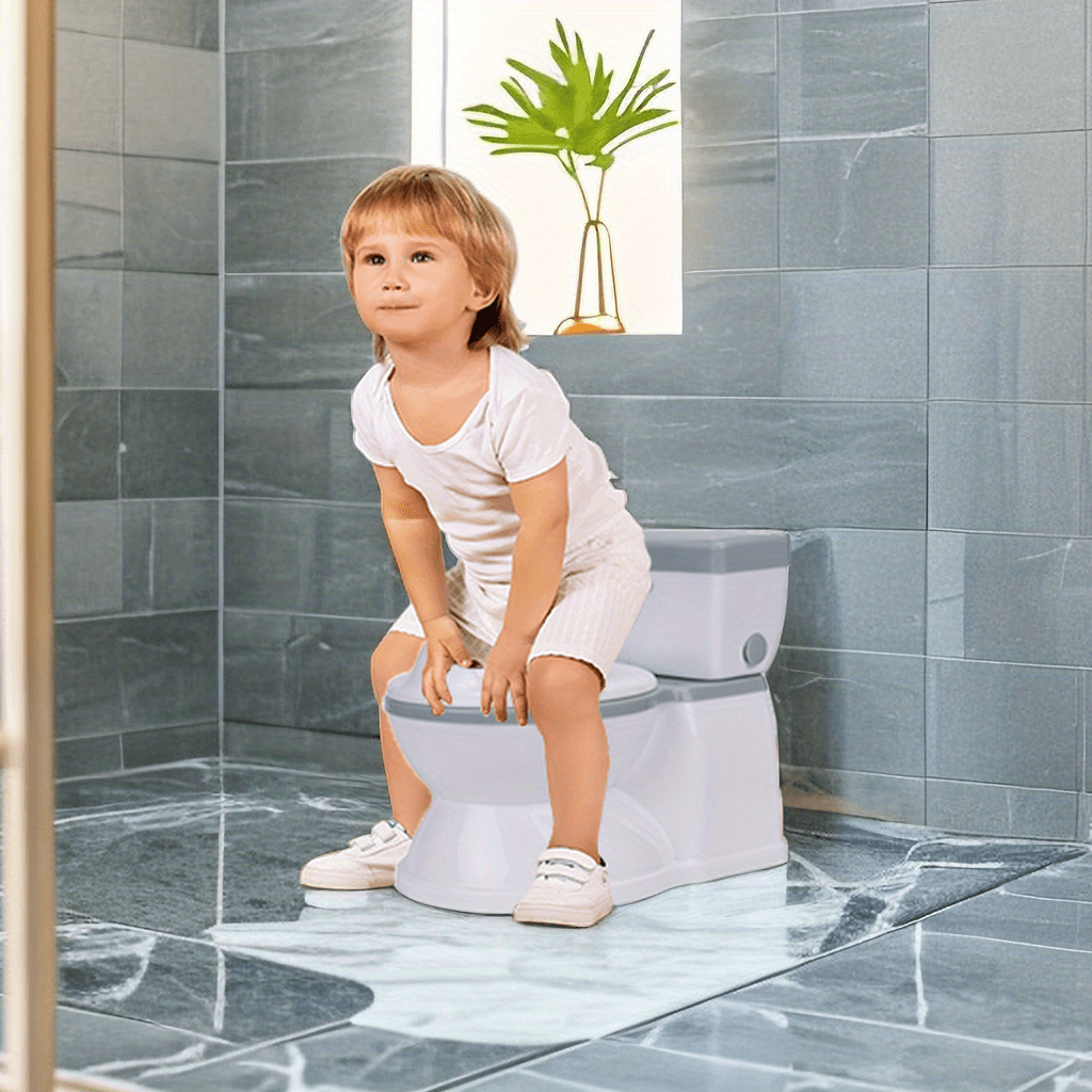 My Size Potty Training Toilet for Kids - Features Flush Sound and Realistic Design to Help Toddlers Gain Independence in the Bathroom - Easy to Clean Plastic Potty Suitable for Ages 0-8 Years.