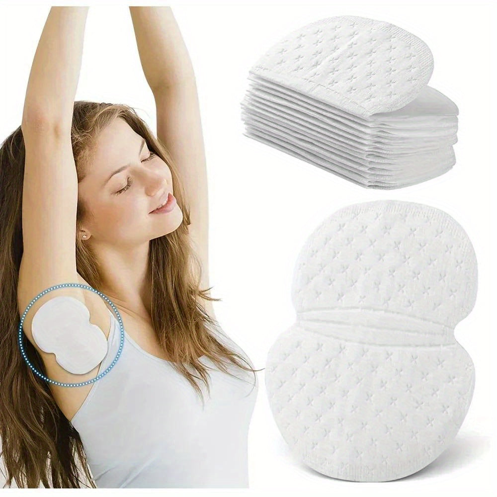 150 disposable underarm sweat pads with moisture-wicking technology and odor control for outdoor leisure.