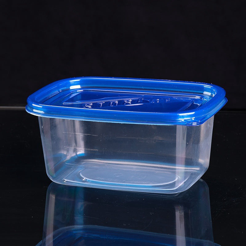 10 reusable plastic lunch boxes with lids, each holding 280ml - Ideal for storing food, yogurt, desserts, and more. Can be easily washed by hand.