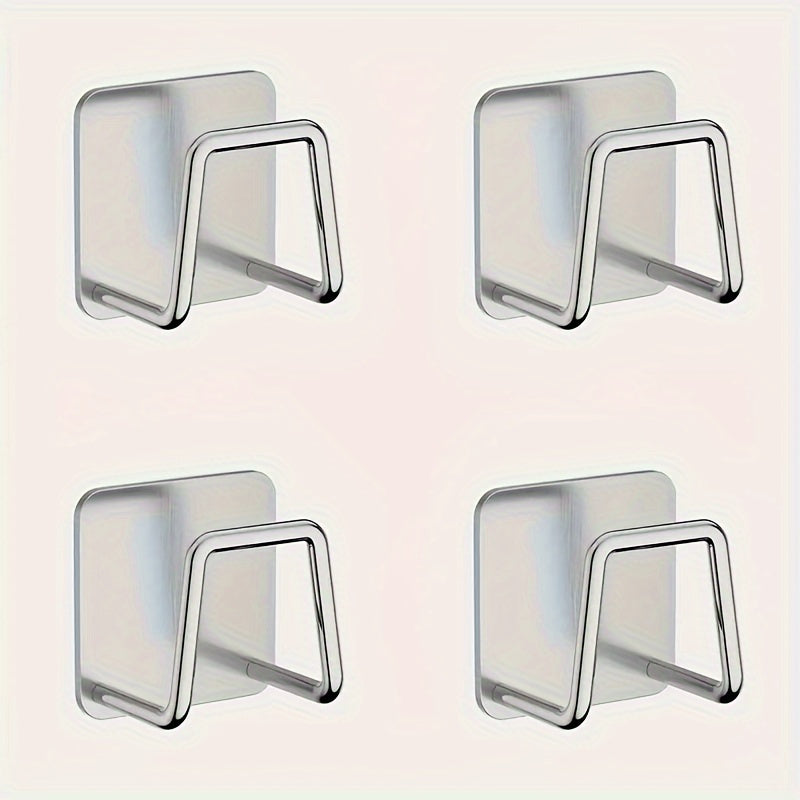 Kitchen storage rack with 2 pieces, versatile and wall-mounted for various kitchen accessories.