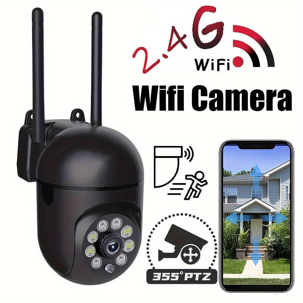 1 piece of High-definition WIFI Monitoring Camera with 355 Degree Pan Tilt Intercom capability for Home Security. Features Remote Night Vision, suitable for both Indoor and Outdoor use. This Intelligent Camera is operated through an APP, with Wireless